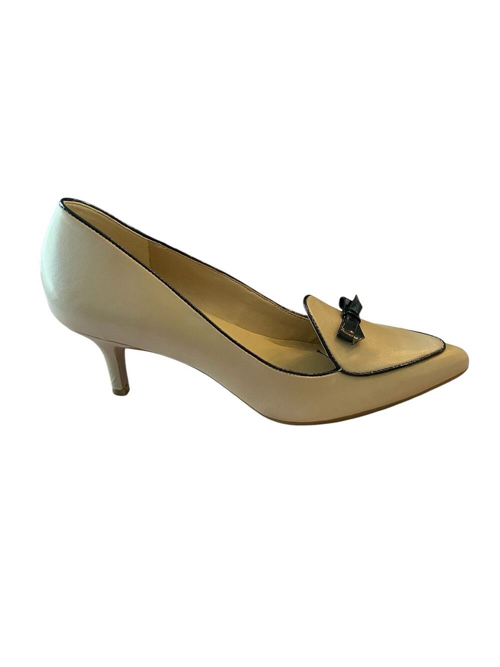 Isaac Mizrahi Live! Pumps Bow Piping Minimalist Formal Occasion Bridal Party 6M